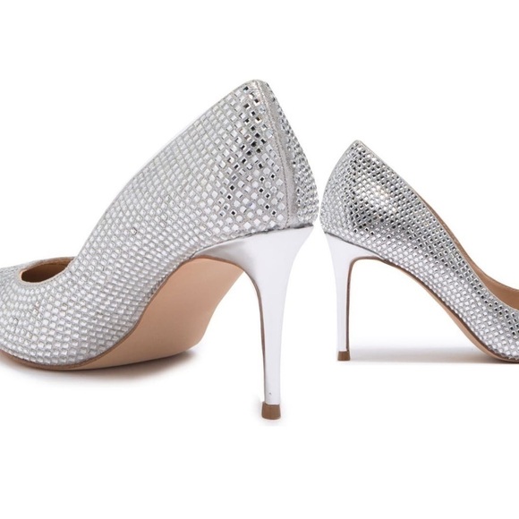 Silvery crystal pumps - Picture 3 of 5